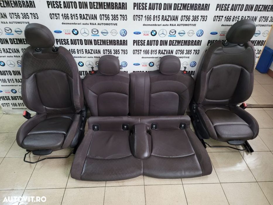 Interior Scaune Tapiterie Mini Cooper S One S F54 F55 F56 F57 Model 2 Usi Rabatabile Piele Alcantar