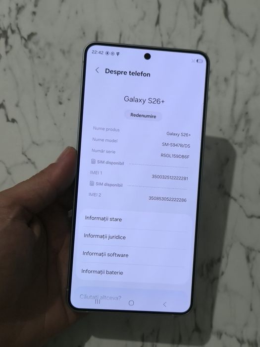 Vand/schimb Samsung S26 Plus 256gb