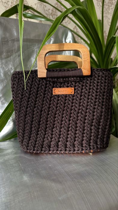 Вязанная сумка ручной работы