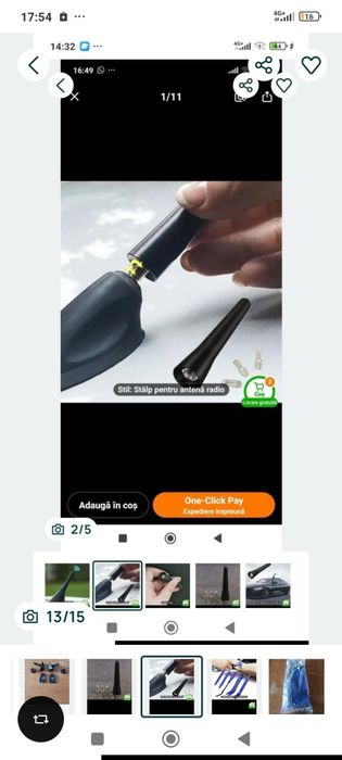Antena auto tip bara scurta