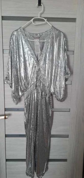 rochie Rabanne H&M, metal-mesh, M