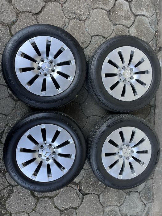 Jante aliaj 5x112mm, anvelope 205/60 R16, Mercedes, Audi VW Skoda Seat