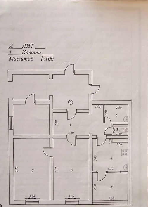Коратош Чорсу 3/6/9 Средний ремонт обш: 80 кв.м ор: Караташ, Дружба