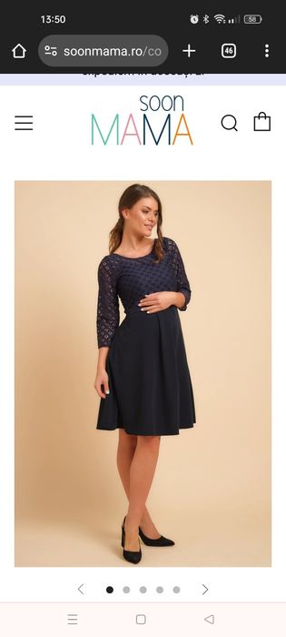 Rochie de seara pentru gravide și alaptare