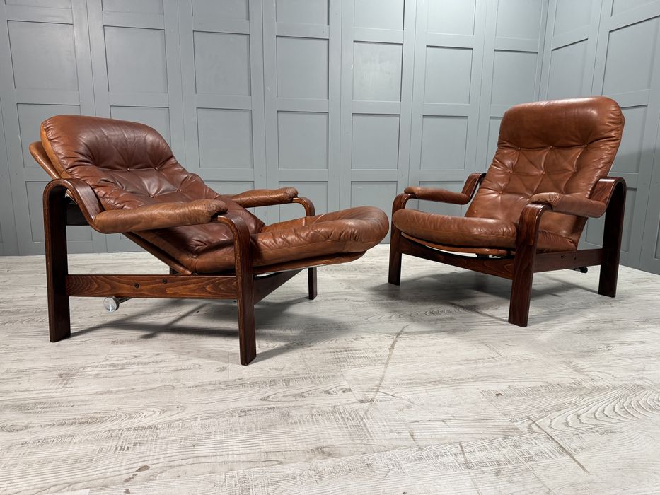 Винтидж кожени релакс кресла К102