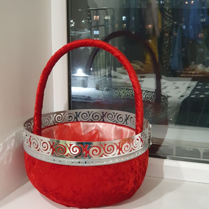 Продам коржын из синего бархата.