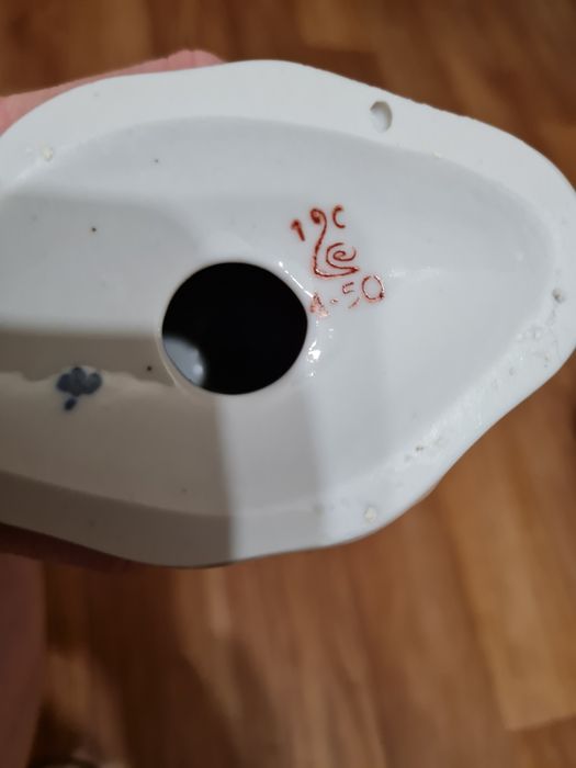 Фарфор, подсвечник под гжель