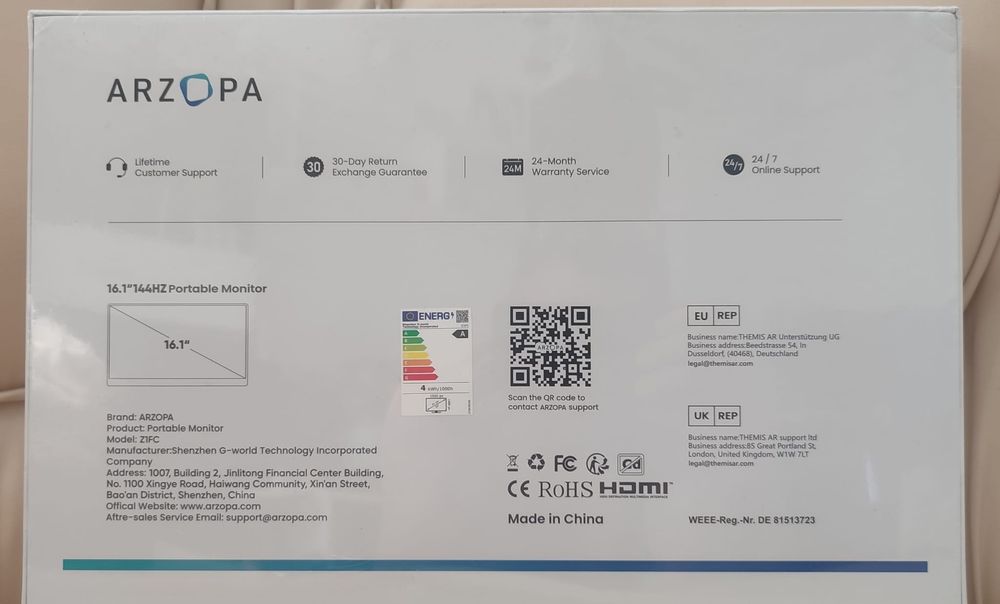 Monitor extern Arzopa. Preț fix