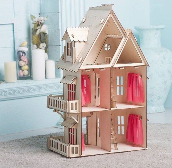 Отличный подарок! Игрушечный деревянный домик