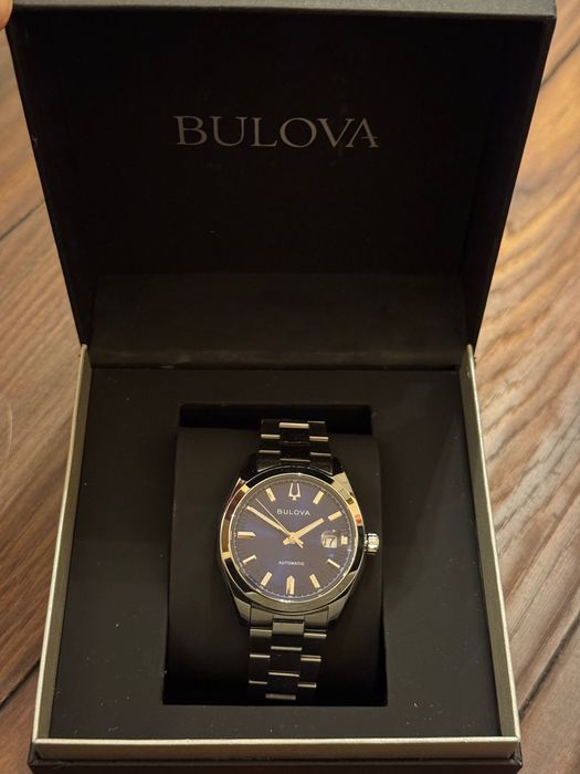 Bulova 96B436 Surveyor автоматичен мъжки часовник – син циферблат, стомана