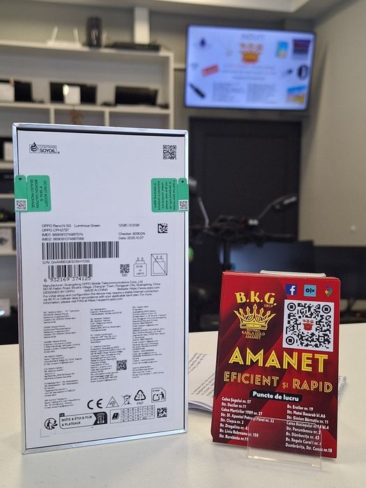 Oppo Reno 14 sigilat 512gb Amanet BKG