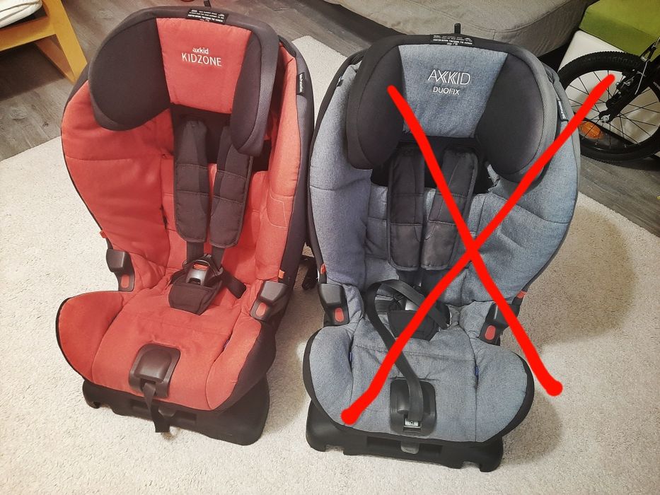Scaun auto copii Axkid Kidzone si Duofix.