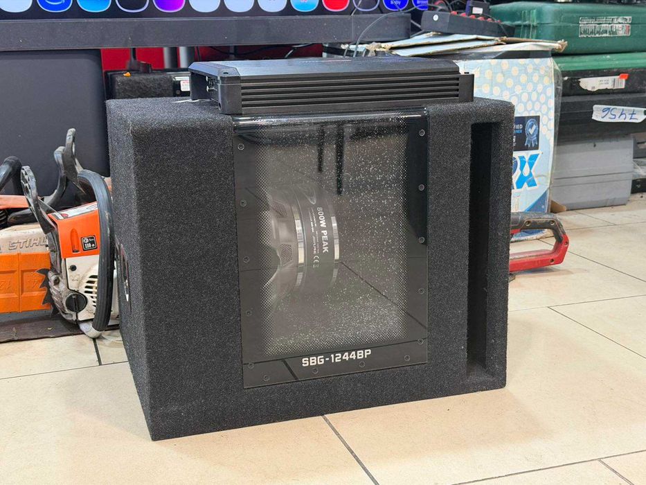 Комплект Alpine SBG-1244BP Subwoofer + Alpine BBX-F1200