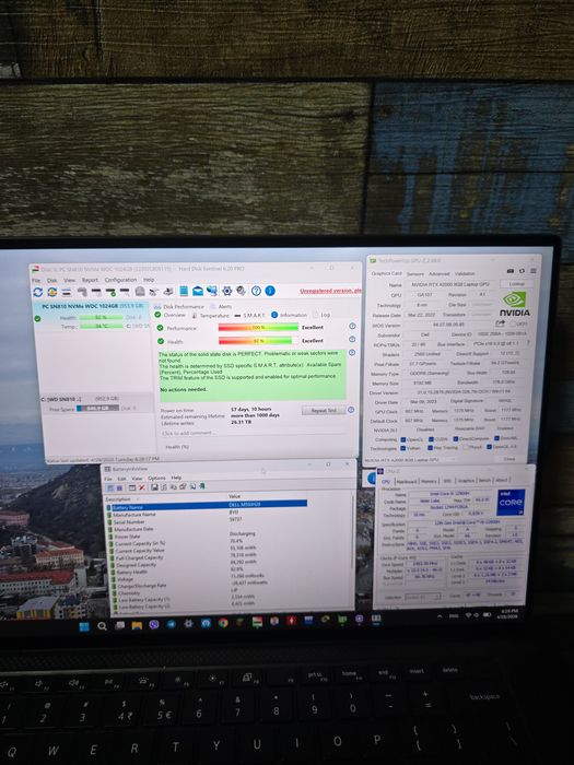 Dell Precision 5570 – i9-12900H / RTX A2000 / 32GB DDR5 / 1TB / 4K UHD+ Touch – КАТО НОВ!