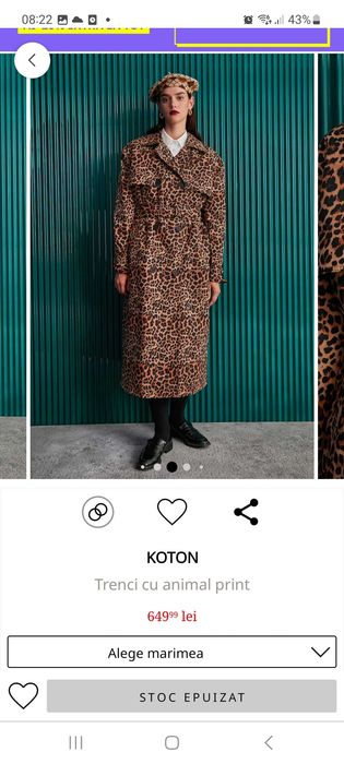 Pardesiu animal print 46