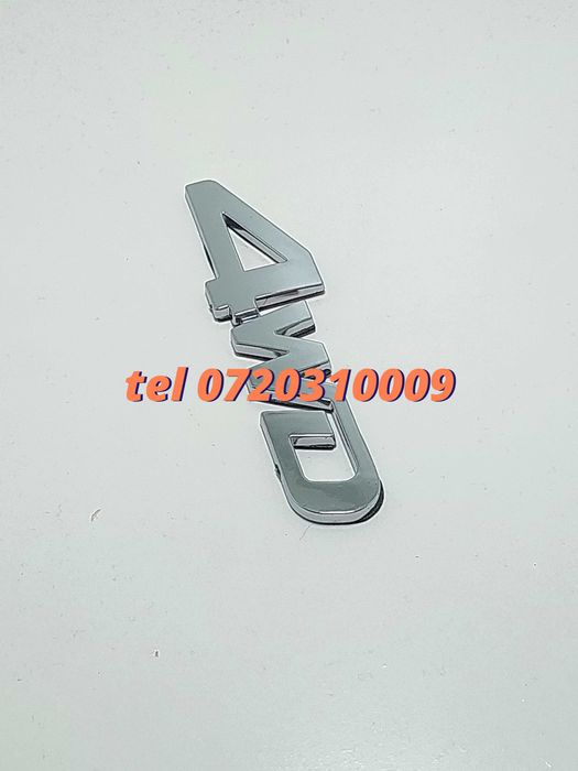 Emblema 3d Cu 4wd Argintiu