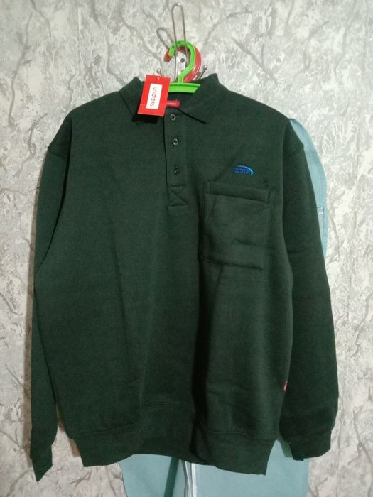 Теплая кофта поло