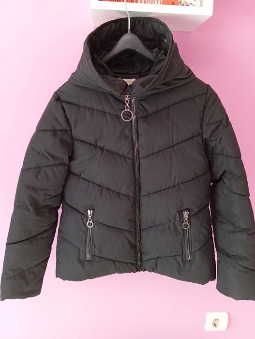 Черно зимно яке, размер М