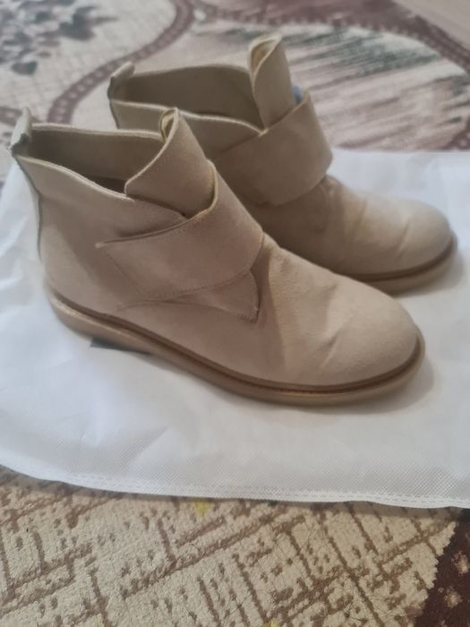 Димисизонные ботинки  на весну-осень экозамш 38 р