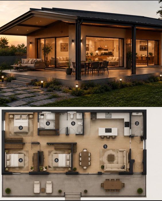 Teren plus casa bătrânească pus construcție nouă