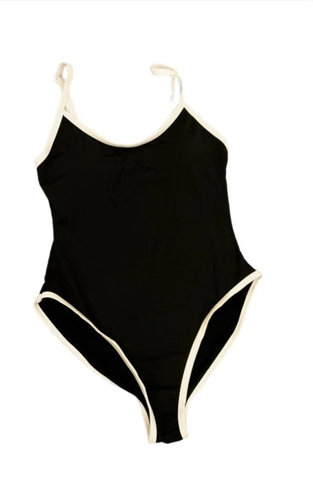 Купальник слитый , черный