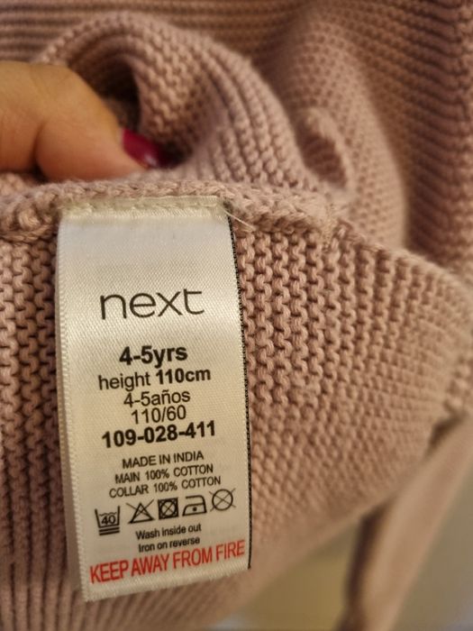 Rochite NEXT  mărimea 5-6 ani si pulover Next 4-5 ani