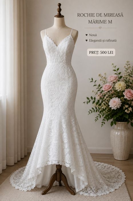 Rochie de mireasă nouă, cu etichetă