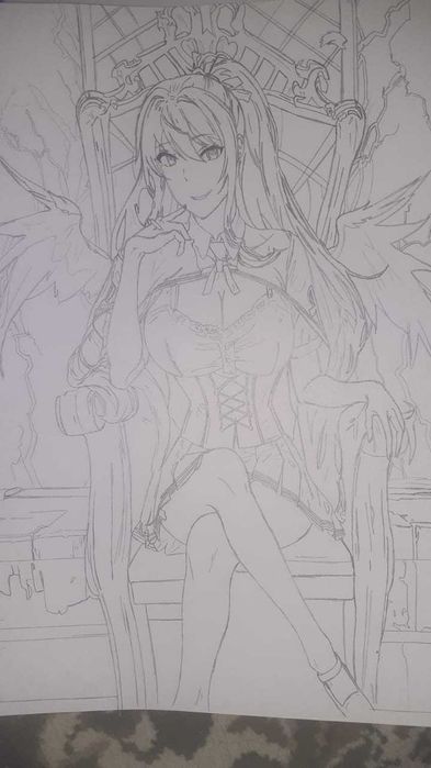 Аниме персонажи раскраски