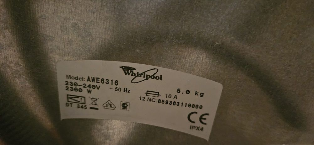 Mașină de spălat Whirlpool AWE6316