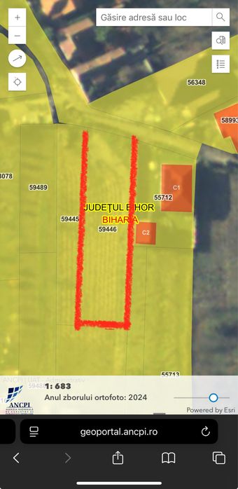 Teren intravilan 1000mp