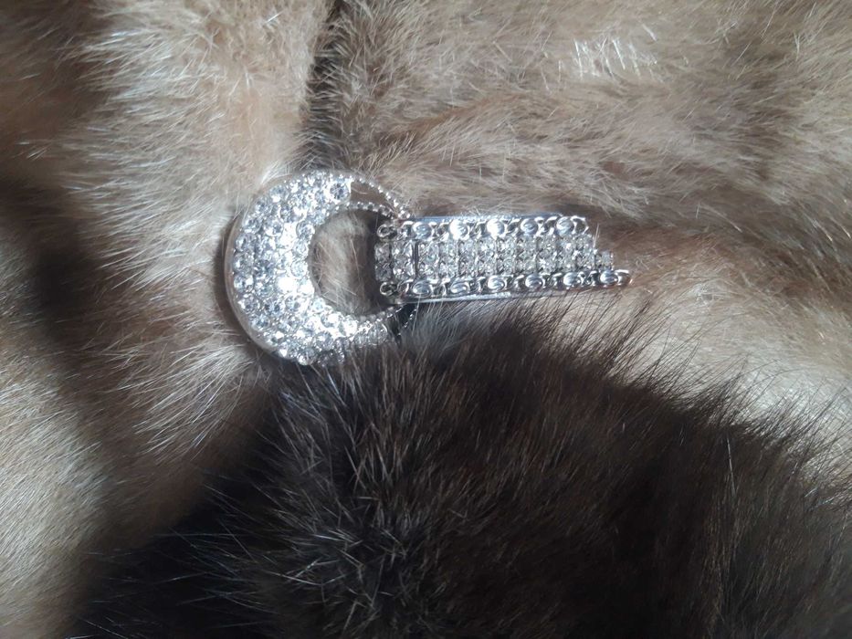 Норковая шуба с соболью