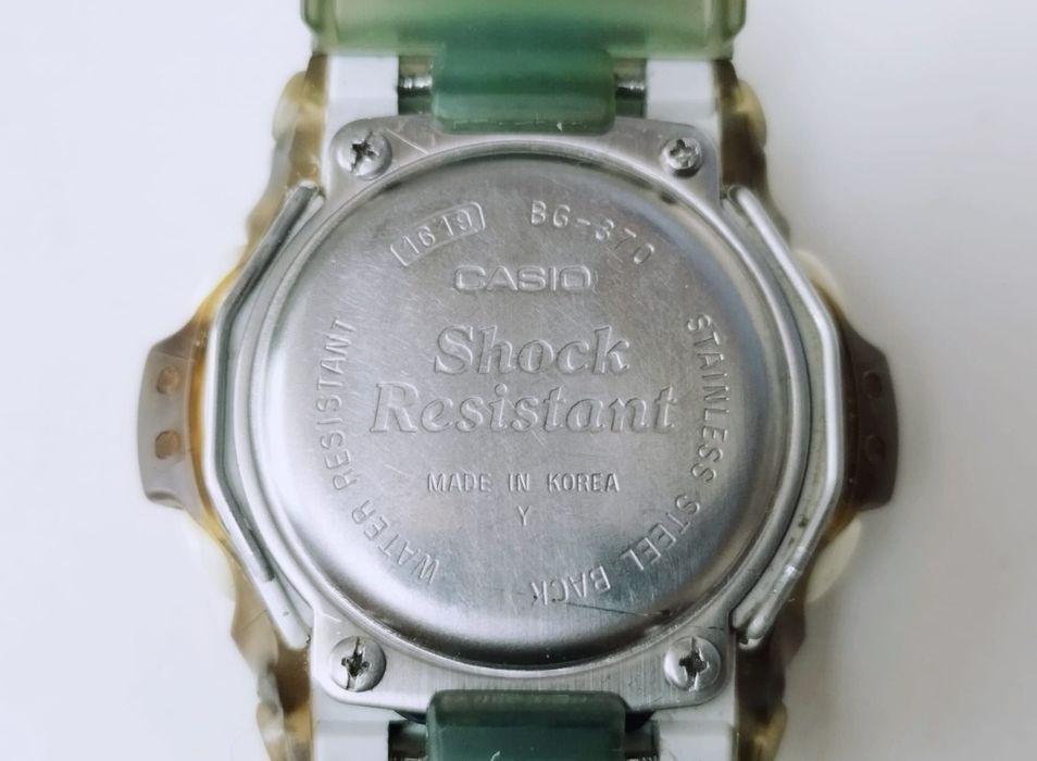 Vechi ceas casio Baby-G BG-370G G-Lide, modulul 1619, anii '90, Coreea de Sud