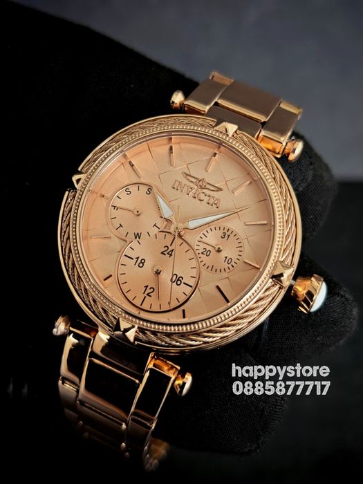 INVICTA Eterna Rose gold 36 mm, нов дамски часовник