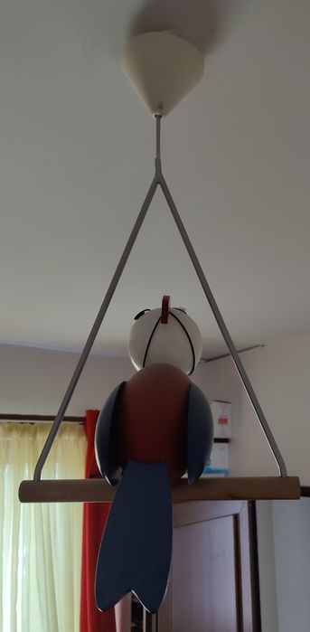 Детска LED лампа папагал/пиле за таван