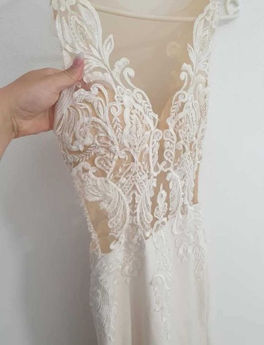 Rochie de mireasă 2 în 1 – Creație Atelier Isabeli – Mărime S/M