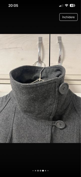 Palton din lana naturala only
