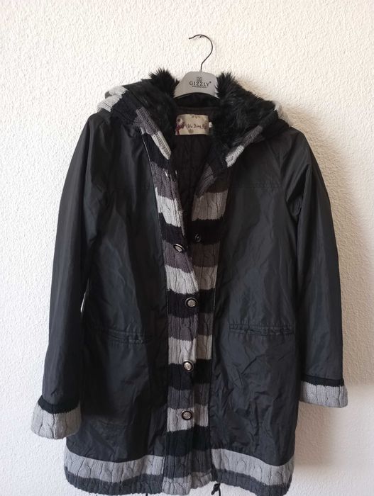 Дамско яке с естествена яка М/L