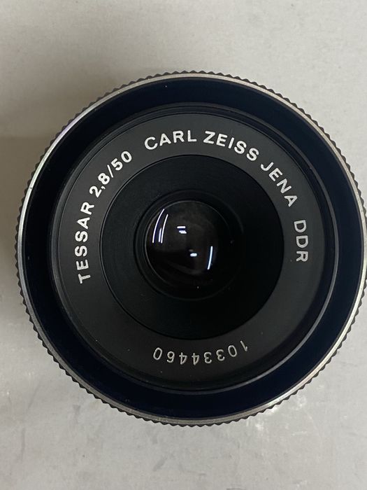 Obiectiv foto Carl Zeiss Jena DDR Tessar 50 mm f 2.8