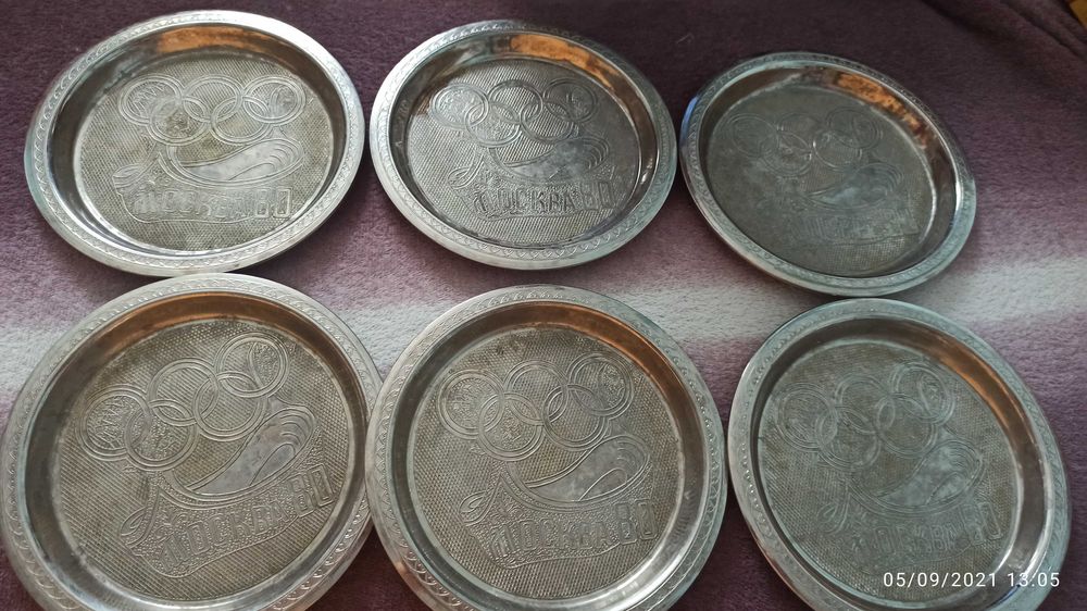 Метални чиниики от Олимпиадата в Москва'80