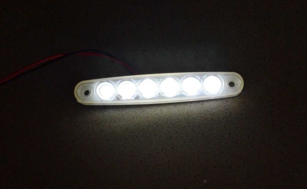 1бр. лед LED габарити за камион с 6 SMD диода 12-24V , 5 цвята