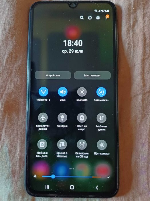 samsung A70 с протектори