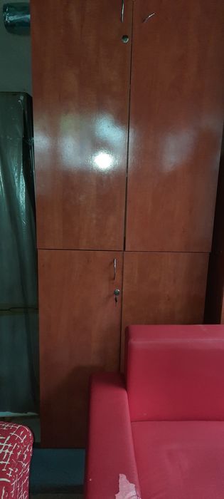 Dulap birou cu uși sus/jos și 5 polite