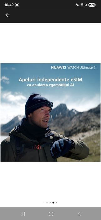 Smartwatch HUAWEI Watch Ultimate 2, Android/iOS, Blue