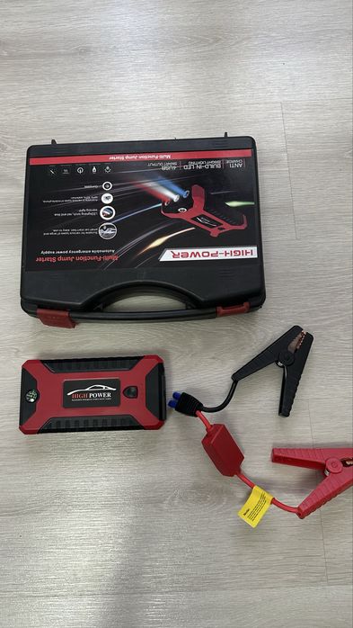 Robot pornire auto portabil 2000A, redresor cu acumulator 12000mAh