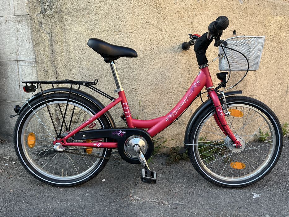 Bicicleta copii 5-12 ani, deosebita, Zundapp Germania roata 20 inchi, 3 viteze in butuc , dinam integrat cu lumini fata/spate, PRET FIX