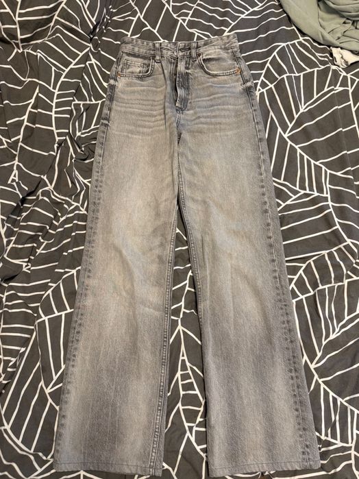 Дамски сиви дънки Zara