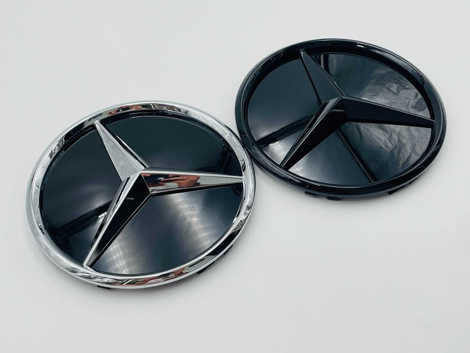 Emblema Compatibila Mercedes grila w213 crom/negru