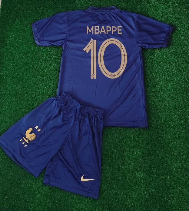Детски мъжки екип Франция Mbape nike детска мъжка фланелка France