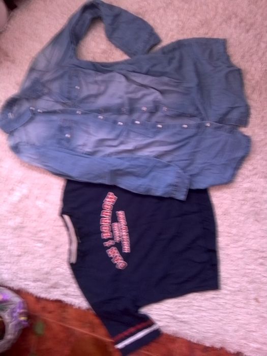 Rochie de blugi Stradivarius și bluza marime S