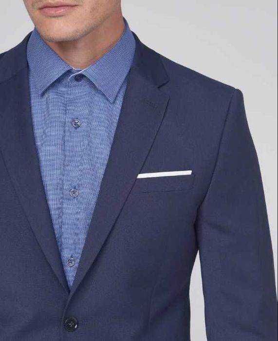 Sacou blazer slim 48 M premium Daniel Hechter lana super 110's navy